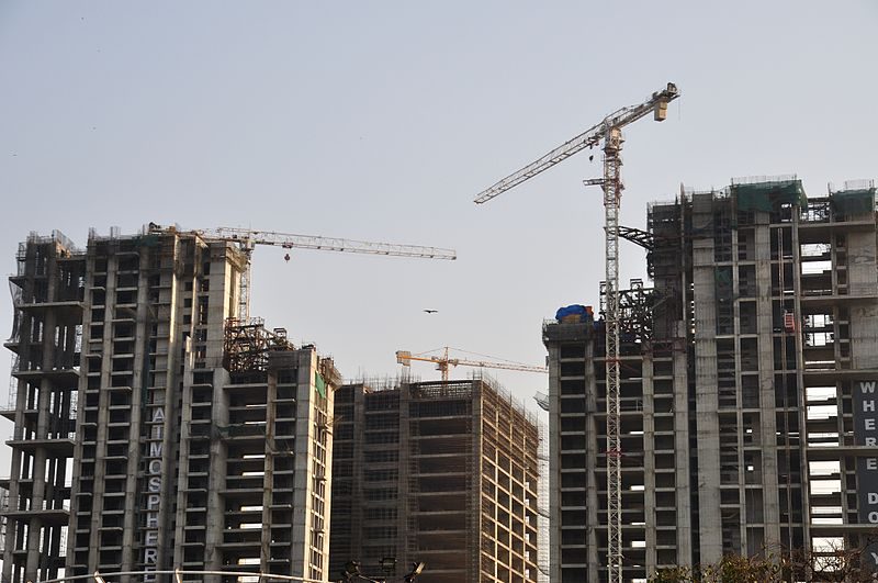 建設現場(インド:コルカタ、2015年)