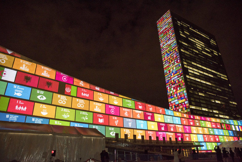 SDGsのイルミネーション