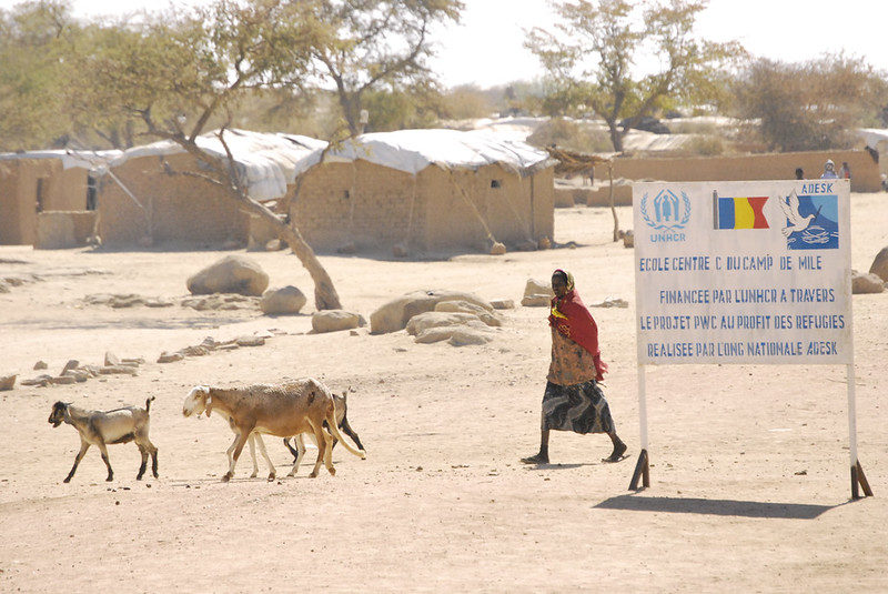 Refugee camp in eastern Chad