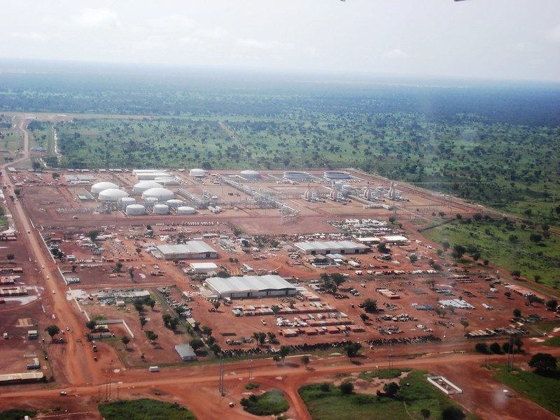 Oil processing facility in Komé