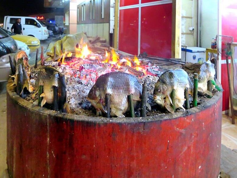 迫力ある伝統料理：イラク